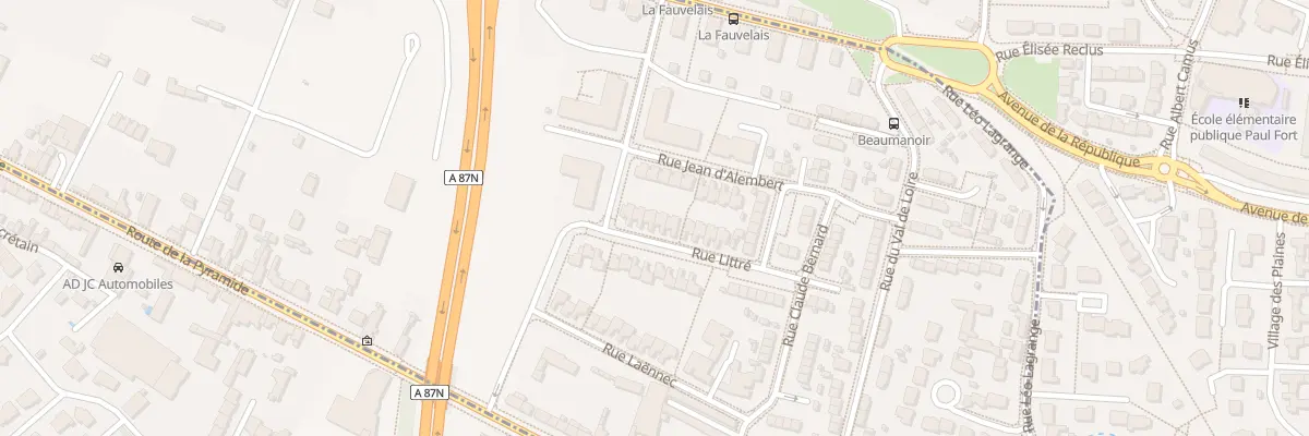 Plan du 22 Rue Littré à Angers