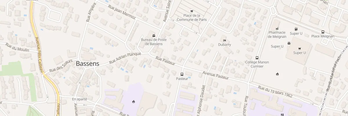 Plan du 8 Av Pasteur à Bassens