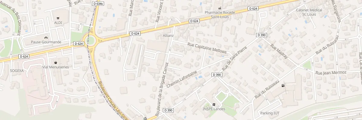 Plan du 8 Imp de l’Ecole Normale à Mont-de-Marsan