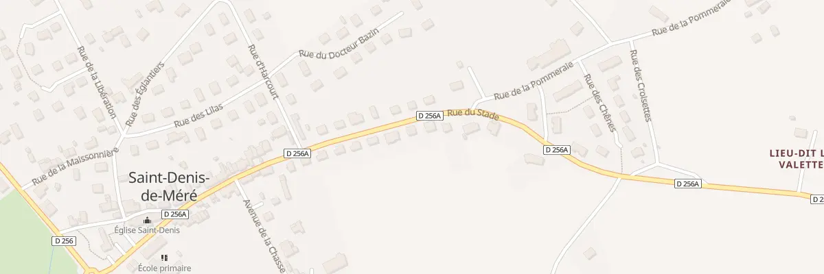 Plan du 16 Rue du Stade à Saint-Denis-de-Méré