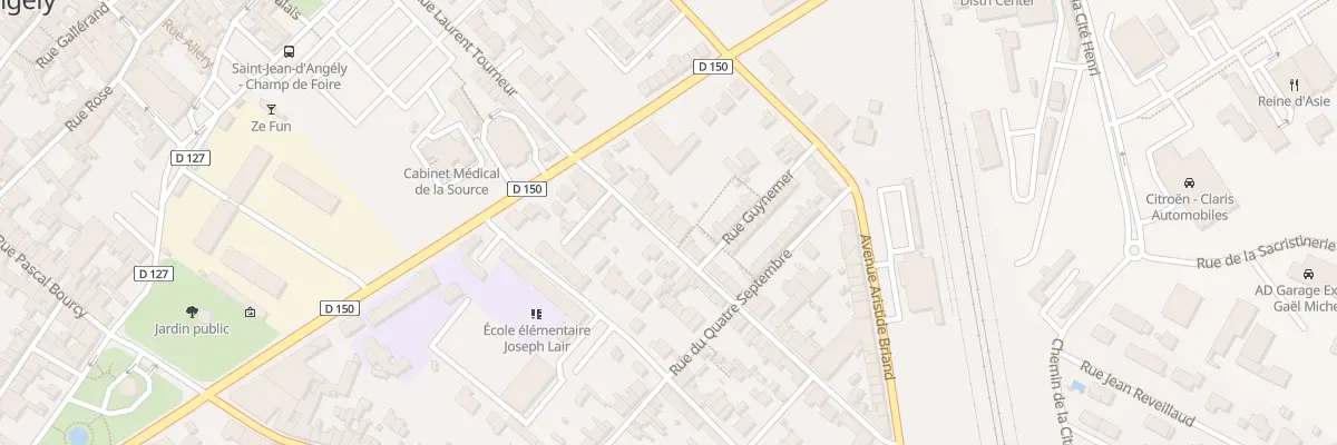Plan du 29 Rue Laurent Tourneur à Saint-Jean-d’Angély