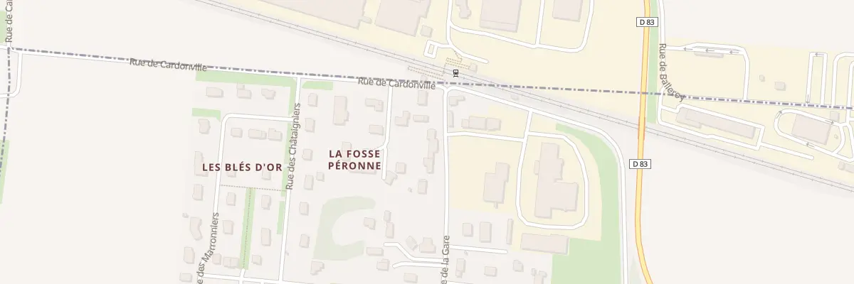 Plan du 19 Rue de la Gare à Saint-Manvieu-Norrey