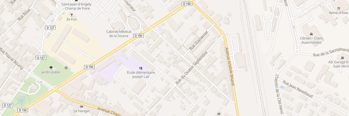 Plan du 16 Rue Laurent Tourneur à Saint-Jean-d’Angély