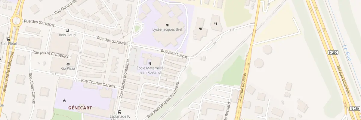 Plan du 14 Rue Louis Aragon à Lormont
