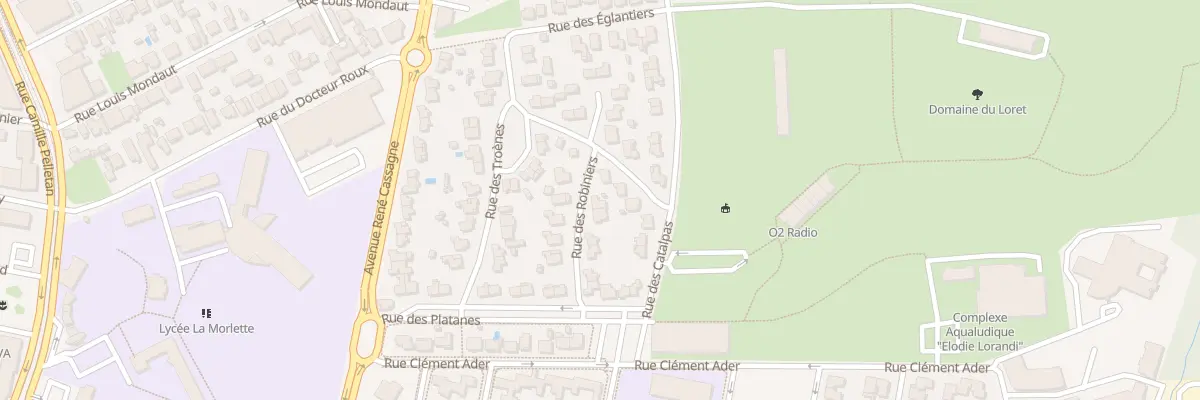 Plan du 11 Rue des Robiniers à Cenon