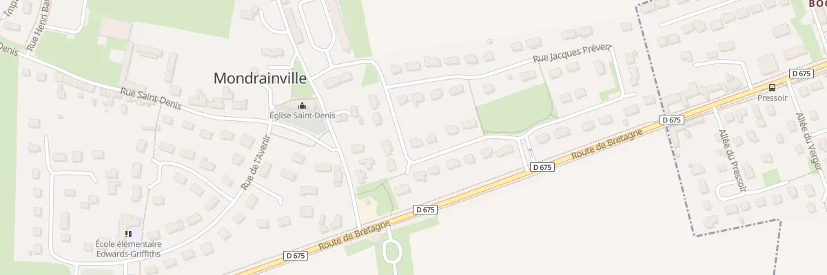 Plan du 2 Rue d’Eaubonne à Mondrainville
