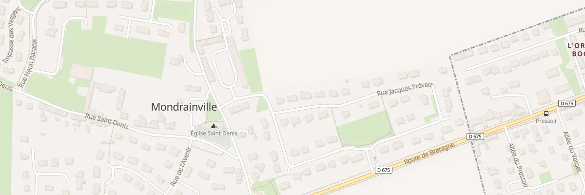 Plan du 4 Rue Prevert à Mondrainville