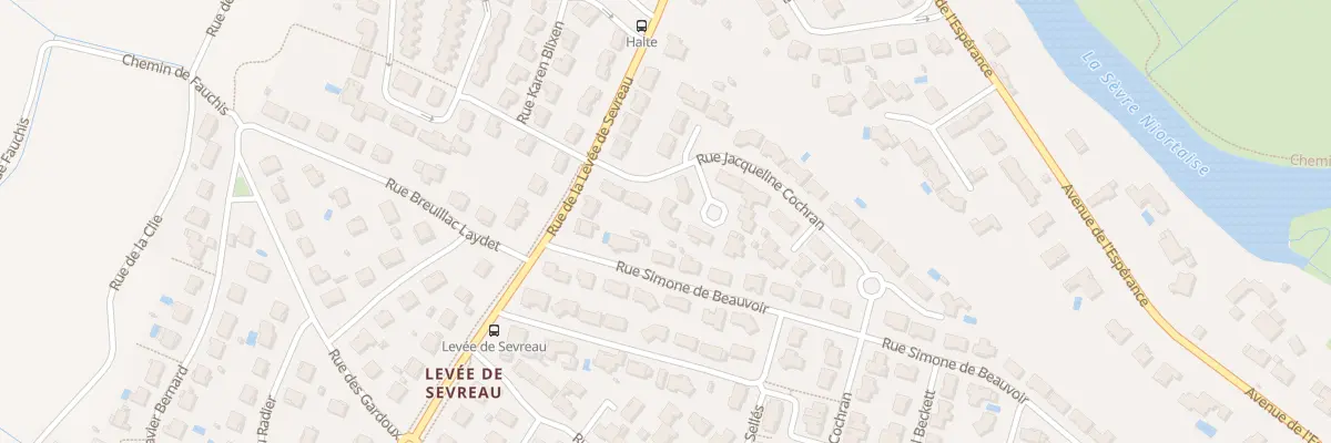 Plan du 8 Rue Jacqueline Cochran à Niort