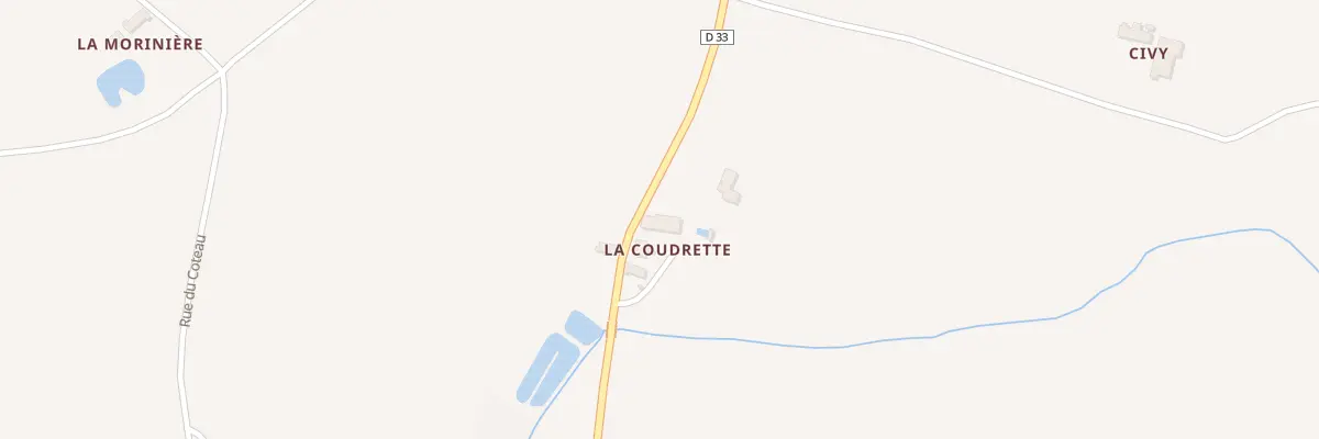 Plan du 3 Coudrette Etusson à Saint Maurice Étusson