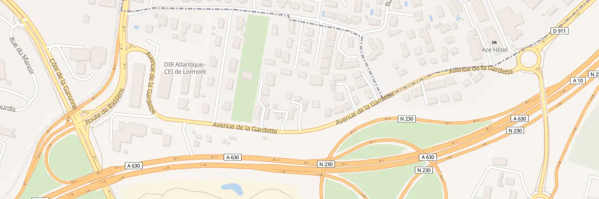 Plan du 28 Av de la Gardette à Lormont