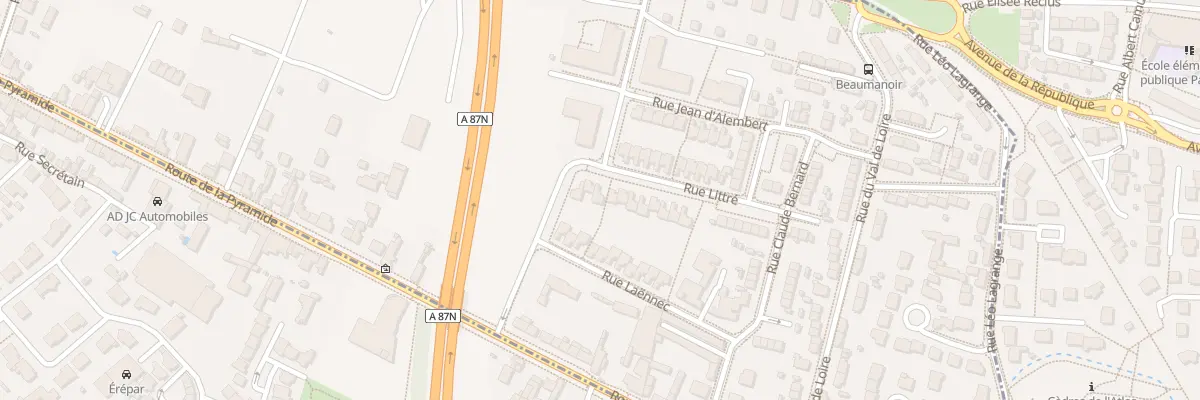 Plan du 33 Rue Littré à Angers