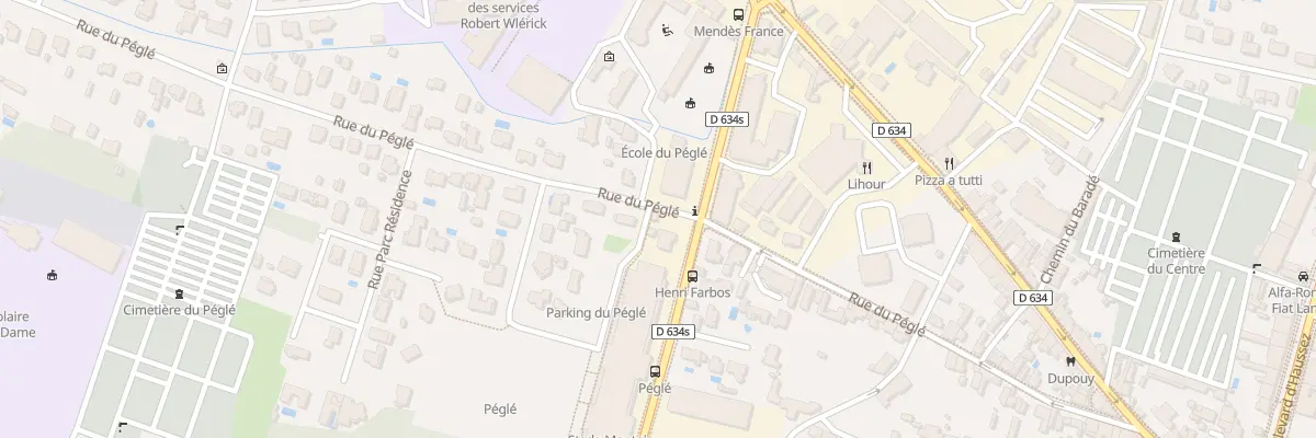 Plan du 407 Rue du Péglé à Mont-de-Marsan