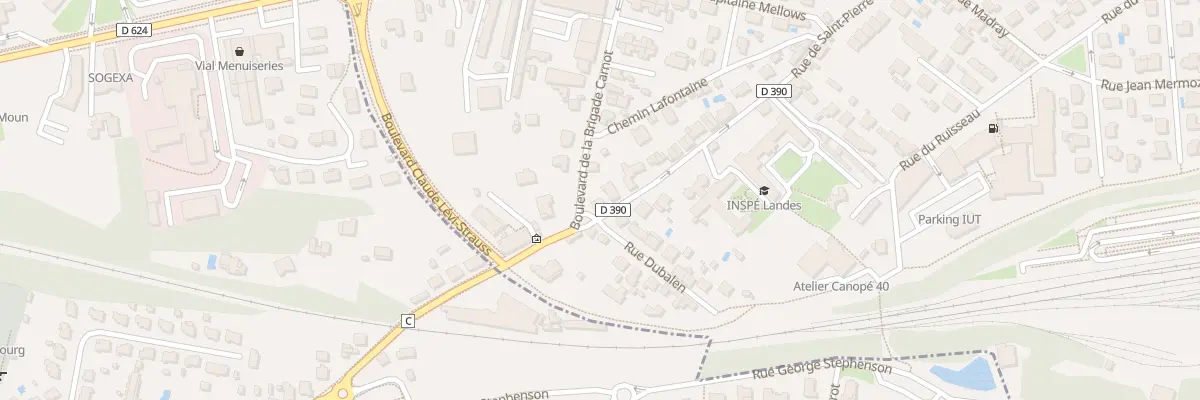 Plan du 504 Rue Saint Pierre à Mont-de-Marsan