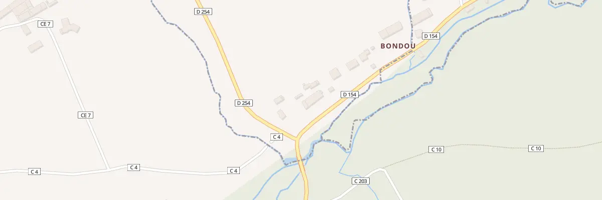 Plan du 44 Bondou à Boisredon