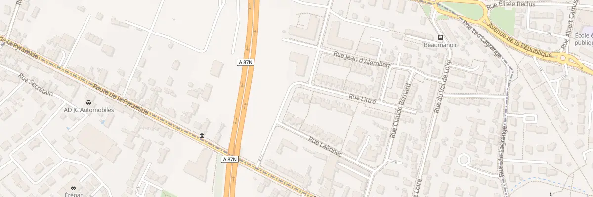 Plan du 37 Rue Littré à Angers