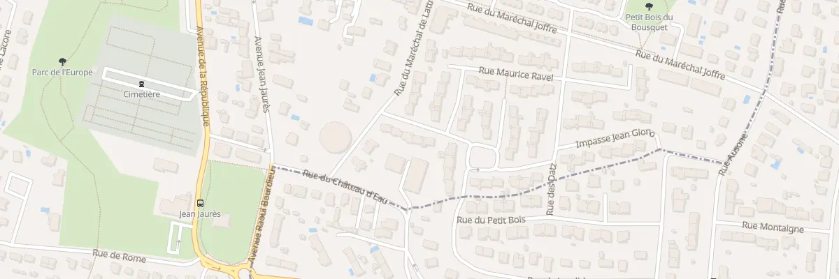 Plan du 7 Rue François Mauriac à Bassens