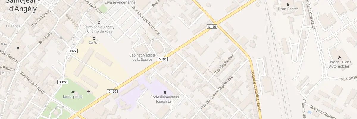 Plan du 10 Rue Laurent Tourneur à Saint-Jean-d’Angély