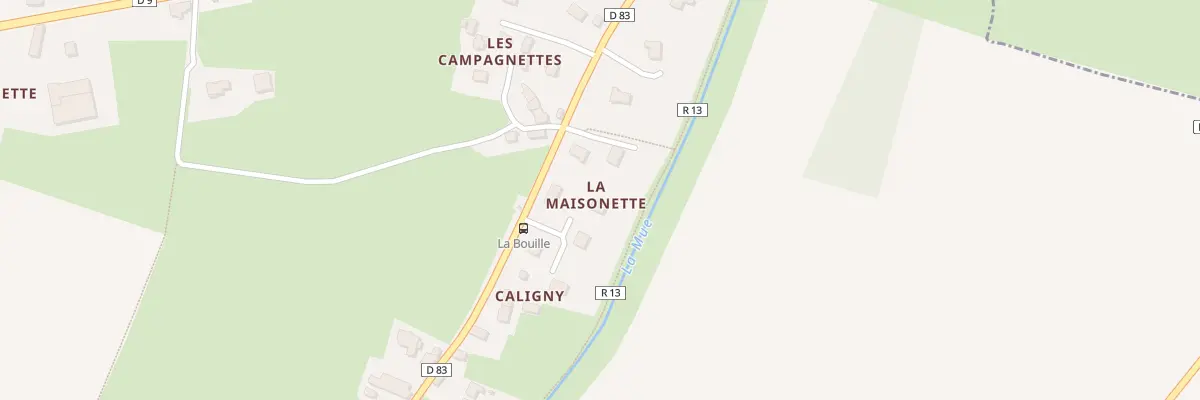 Plan du 7 Imp de la Maisonnette(Cheux) à Thue et Mue