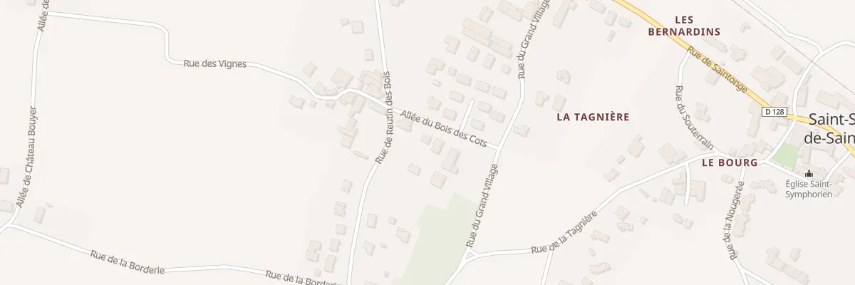 Plan du 2 All du Bois des Cots à Saint-Sever-de-Saintonge