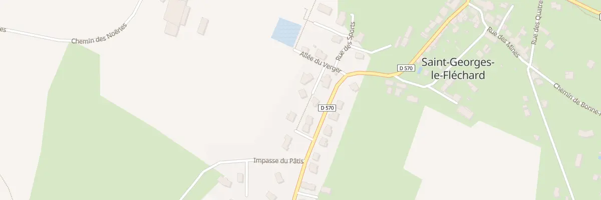 Plan du 8 Rue du Verger à Saint-Georges-le-Fléchard