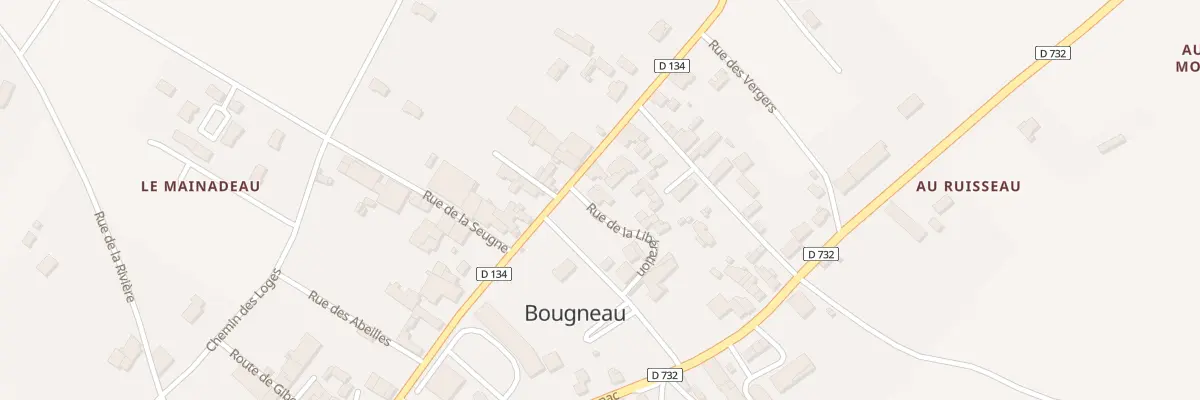 Plan du 1 Rue de la Libération à Bougneau