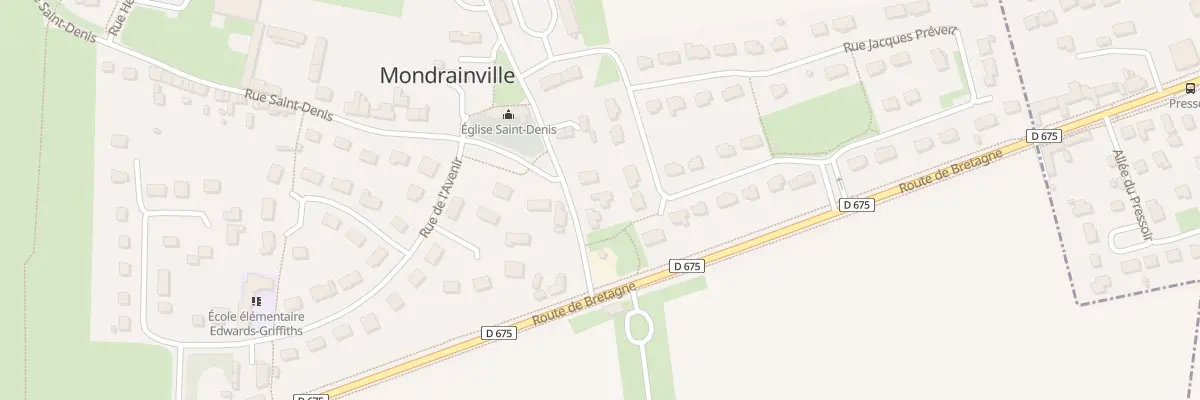 Plan du 2B Rue Edward Chapman à Mondrainville