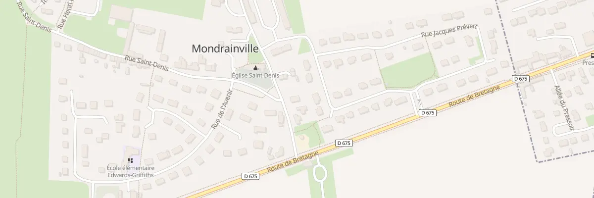 Plan du 2 Rue Edward Chapman à Mondrainville