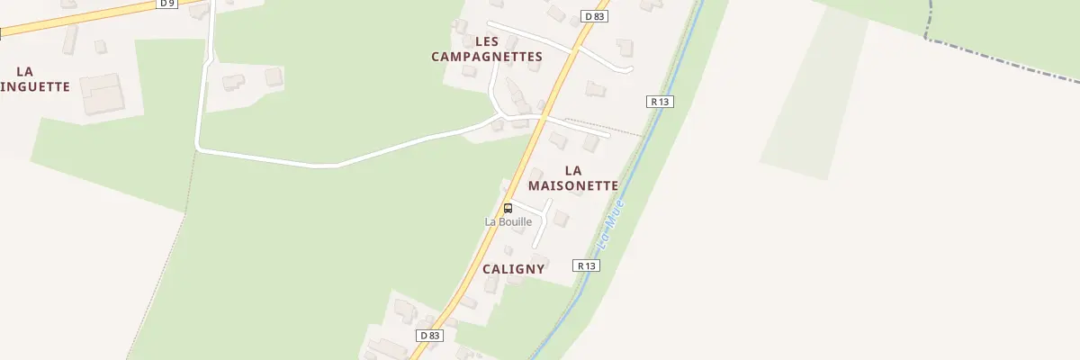 Plan du 9 Imp de la Maisonnette(Cheux) à Thue et Mue
