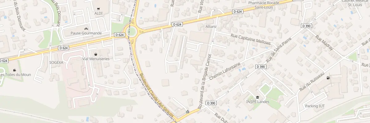 Plan du 130 Bd de la Brigade Carnot à Mont-de-Marsan