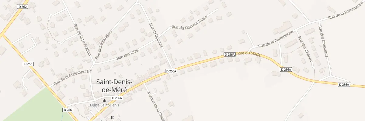 Plan du 1 Rue du Stade à Saint-Denis-de-Méré