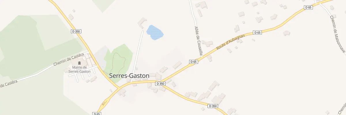 Plan du 185 Rte d’Aubagnan à Serres-Gaston