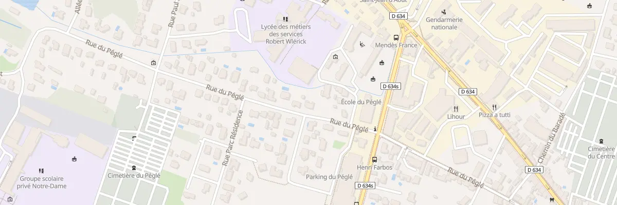 Plan du 502 Rue du Péglé à Mont-de-Marsan