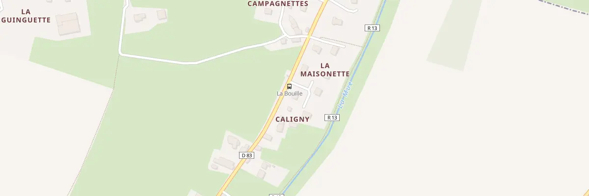 Plan du 1 Imp de la Maisonnette(Cheux) à Thue et Mue