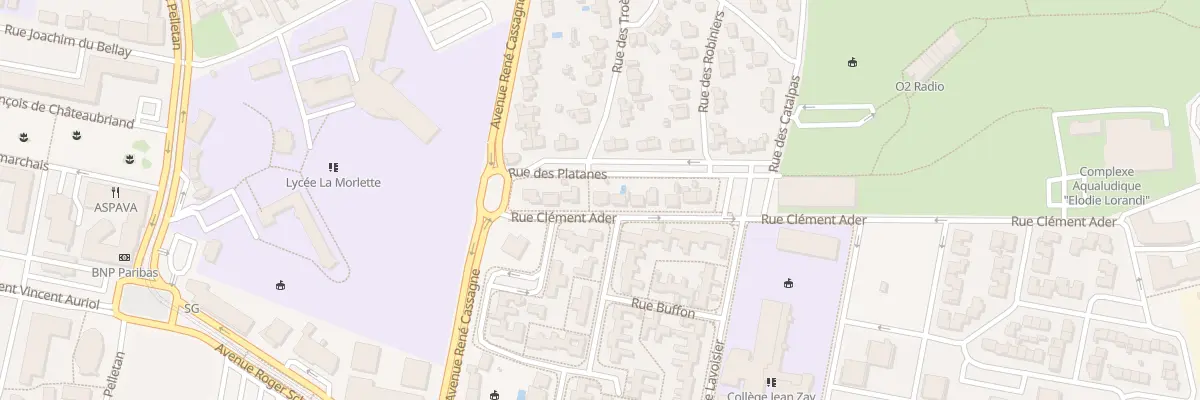 Plan du 10 Rue Clément Ader à Cenon