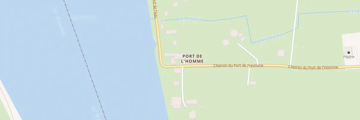 Plan du 57 Che du Port de l’Homme à Latresne