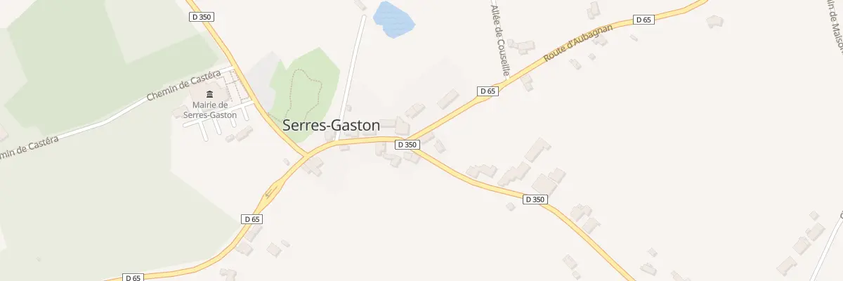 Plan du 138 Rte d’Aubagnan à Serres-Gaston