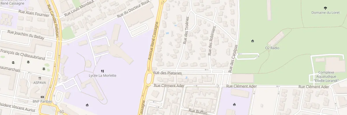 Plan du 2 Rue des Troenes à Cenon
