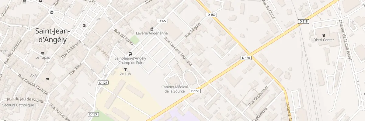 Plan du 2 Rue Laurent Tourneur à Saint-Jean-d’Angély