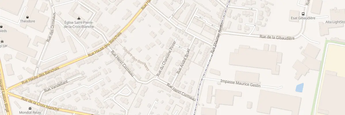 Plan du 11 Rue du chanoine Pinier à Angers