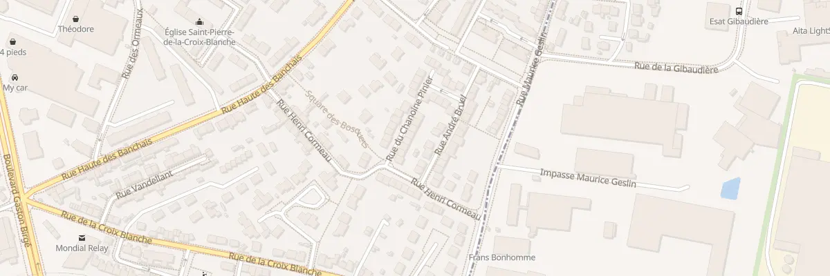 Plan du 17 Rue du chanoine Pinier à Angers
