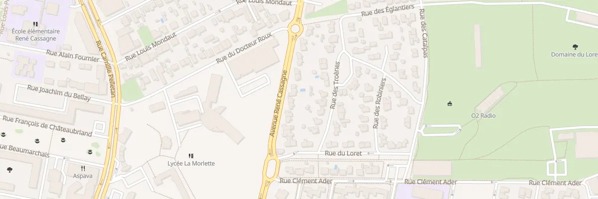 Plan du 98 Av René Cassagne à Cenon