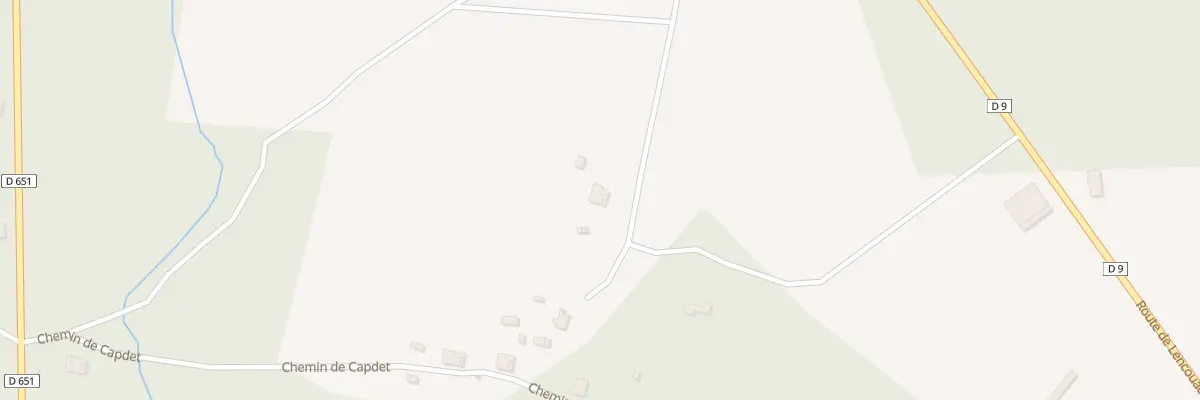 Plan du 521 Che de Capdet à Luxey