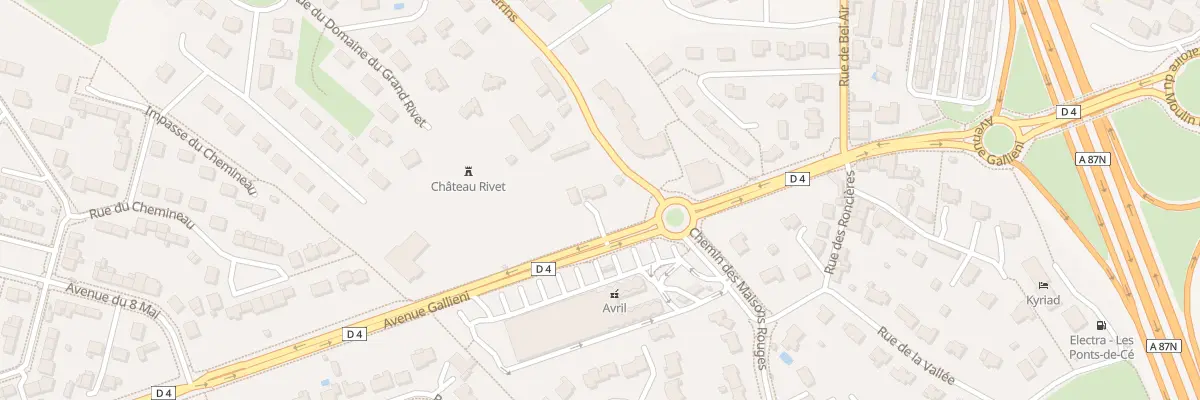 Plan du 21 Av Gallieni aux Ponts-de-Cé