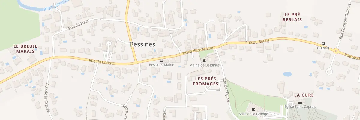 Plan du 1A Rue du Centre à Bessines