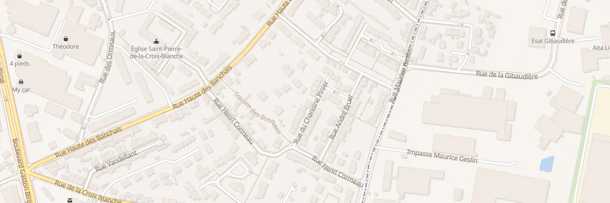Plan du 26 Rue du chanoine Pinier à Angers