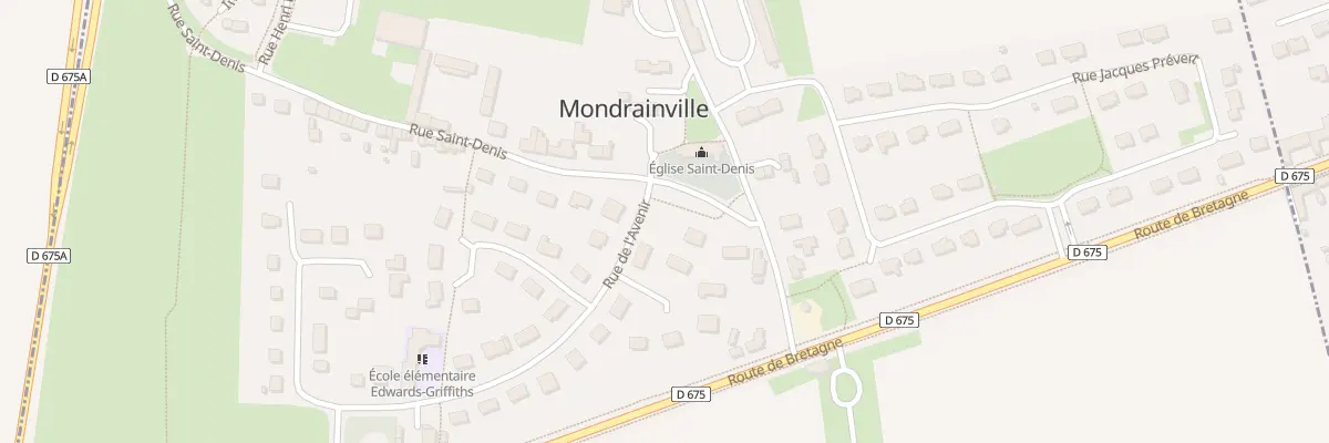 Plan du 3 Rue St Denis à Mondrainville