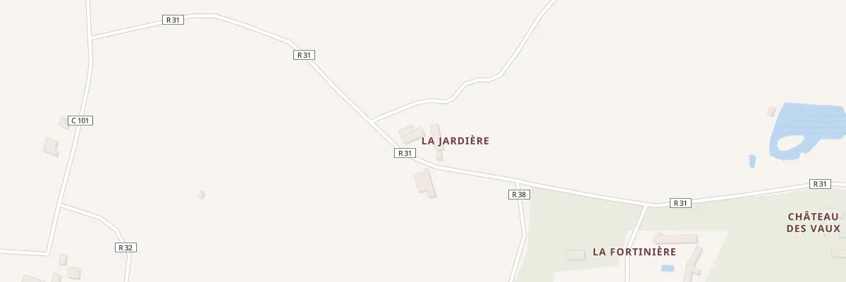 Plan du 2 La Jardiere à Craon