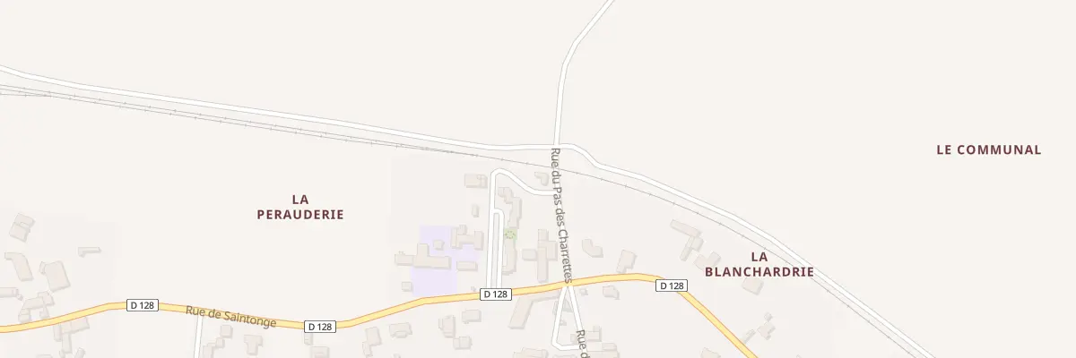 Plan du 3 Rue du Pas des Charrettes à Saint-Sever-de-Saintonge