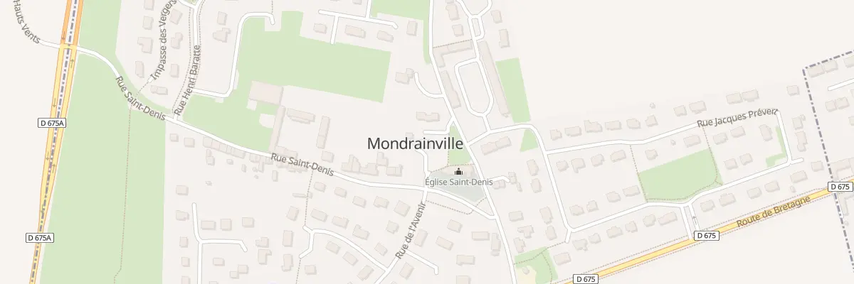 Plan du 2 Rue St Denis à Mondrainville