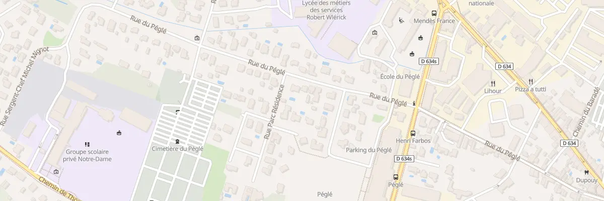 Plan du 571 Rue du Péglé à Mont-de-Marsan